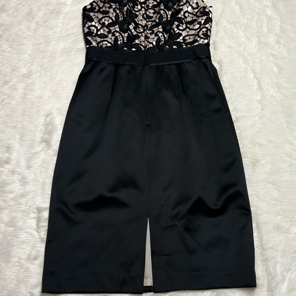 Like new Kay Unger satin and lace black dress - Picture 5 of 5